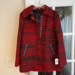 Mackage szM red black wool/ alpaca blend  Viola coat